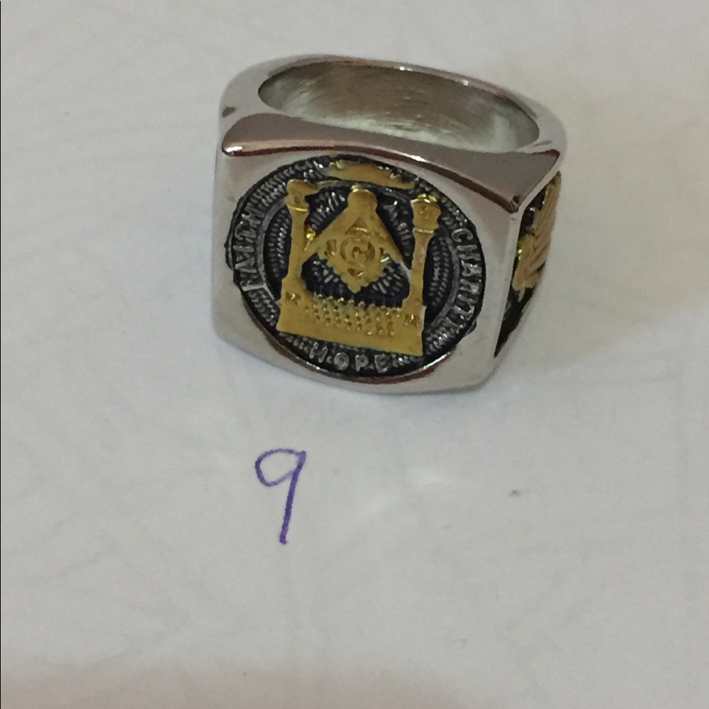Masonic stainless Rings - Picture 2 of 2